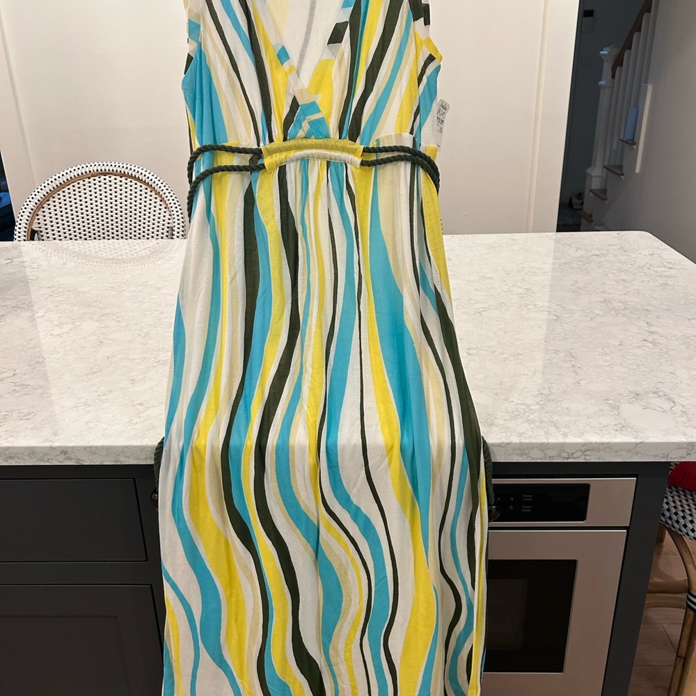 Ella Moss Multicolor Striped Maxi Dress